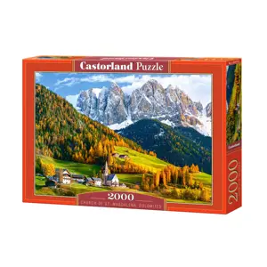 Produkt mamido Puzzle 2000 dílků Kostel sv. Magdalény, Dolomity