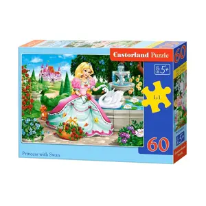 Produkt mamido Puzzle 60 dílků Princezna s labutí