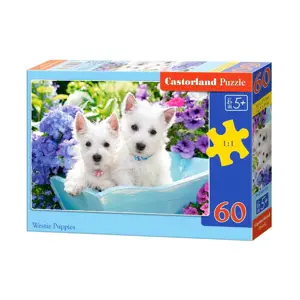 mamido Puzzle 60 dílků štěňátka Westie