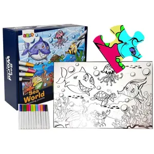 Produkt mamido Puzzle k vybarvení podvodní svět