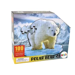 Produkt mamido Puzzle s motivem polárního medvěda 100 dílků