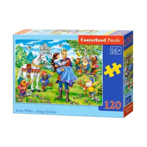 mamido Puzzle Sněhurka šťastný konec 120 dílků