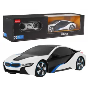 Mamido RASTAR Auto na dálkové ovládání RC BMW i8 Rastar 1:24 bílé