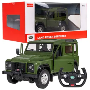 Mamido RASTAR Auto na dálkové RC ovládání Land Rover Defender Rastar 1:14 zelené