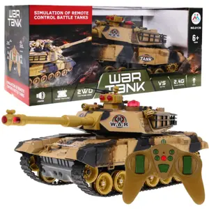 Mamido Tank na dálkové ovládání RC béžový 1:18