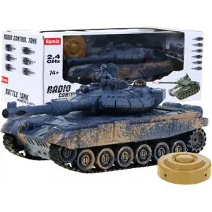 Produkt mamido Tank na dálkové ovládání T-90 RC 1:28 modrý
