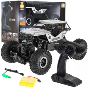 Mamido Terénní autíčko na dálkové ovládání Crawler Monster 1:18 stříbrné RC