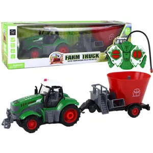 mamido Traktor s přívěsem pro sklizeň na dálkové ovládání RC