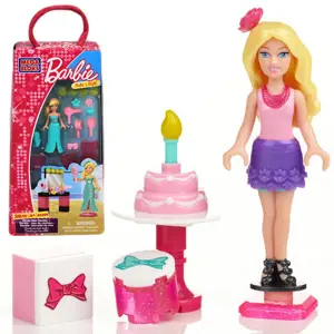 Mega Bloks BARBIE panenka kompatibilní s kostkami