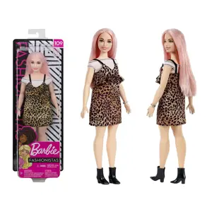 Produkt Panenka Barbie Fashionistas s šaty v leopardím vzoru