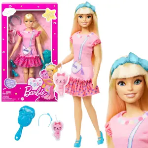 Panenka My First Barbie Moje První s pohyblivými končetinami a koťátkem