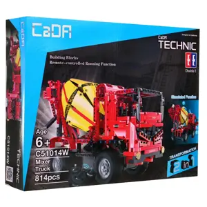 Stavebnice technic R/C míchačka červená