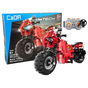 Stavebnice technic R/C motorka červená