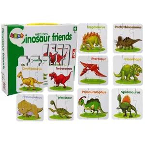 Vzdělávací puzzle dinosauři