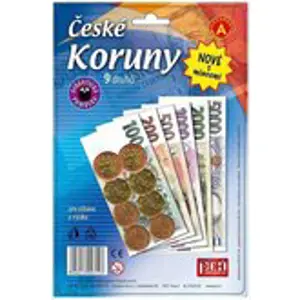 Alexander Pexi Dětské peníze České koruny s mincemi