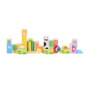 Produkt Bigjigs Toys Bigjigs Baby Barevné kostky Safari