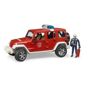 Bruder 2528 Jeep Wrangler Rubicon hasiči s figurkou