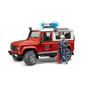 BRUDER 2596 Land Rover hasiči s figurkou hasiče