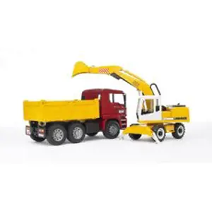 Produkt Bruder 2751 MAN TGA sklápěč + bagr LIEBHERR