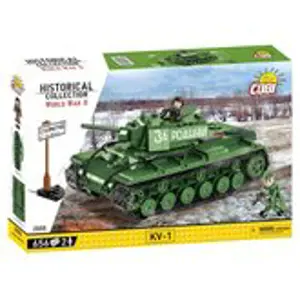 Cobi 2555 World War II Ruský těžký tank Kliment Voroshilov KV-1