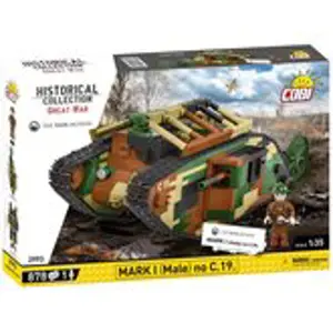 Produkt COBI 2993 Great War Britský tank MARK I (Male) C.19. 1:35