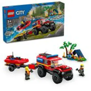 Produkt LEGO® City 60412 Hasičský vůz 4x4 a záchranný člun