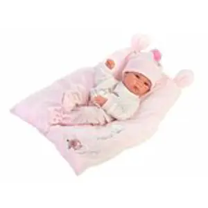 Llorens 63556 NEW BORN HOLČIČKA - realistická panenka miminko s celovinylovým tělem 35 cm