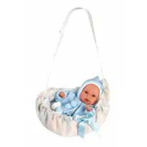 Llorens 63641 NEW BORN - realistická panenka miminko se zvuky a měkkým látkovým tělem 36cm