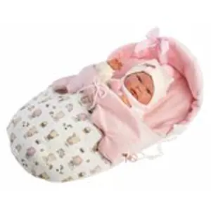 Llorens 73884 NEW BORN HOLČIČKA - realistická panenka miminko s celovinylovým tělem 40 cm