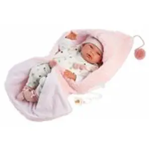 Llorens 73886 NEW BORN HOLČIČKA - realistická panenka miminko s celovinylovým tělem 40 cm