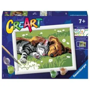 Ravensburger CreArt Spící pes a kočka