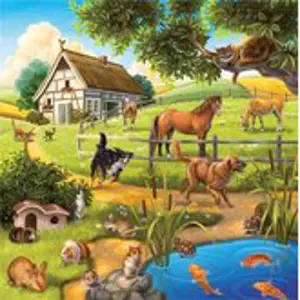 Ravensburger  puzzle Domácí zvířata 3 x 49 dílků