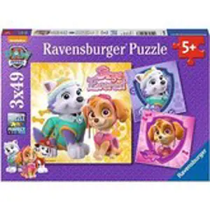 Ravensburger Tlapková patrola: Dívčí síla 3 x 49 dílků