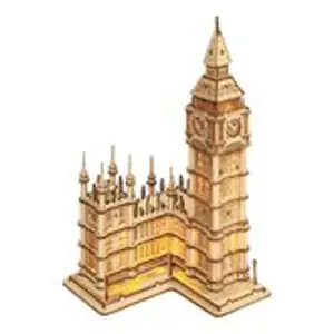 ROBOTIME Rolife Svítící 3D dřevěné puzzle Big Ben 220 ks