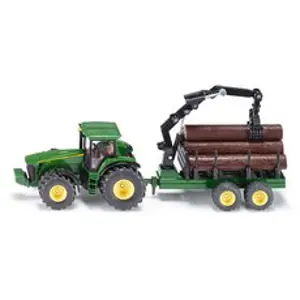 Produkt SIKU Farmer - Traktor John Deere s lesním přívěsem 1:50