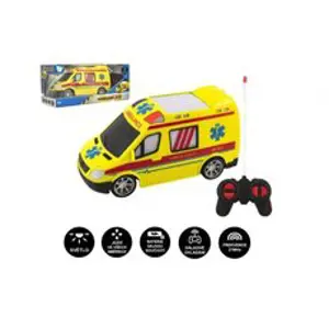 Teddies Auto RC ambulance plast 20cm na dálkové ovládání