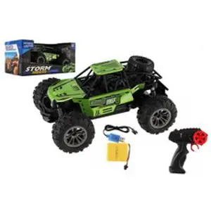 Teddies Auto RC buggy terénní zelené 22cm plast 2,4GHz na baterie + dobíjecí pack