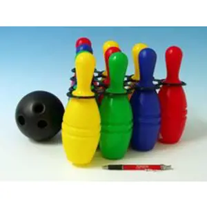 Teddies Bowling kuželky plast 21cm 10ks