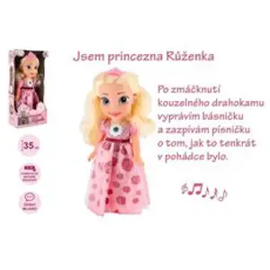 Teddies Panenka princezna Růženka plast 35cm česky mluvící na baterie se zvukem