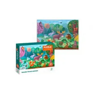 Teddies Puzzle Lesní zvířata/zvířátka 32x23cm 60 dílků