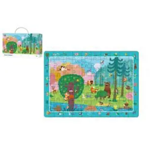 Teddies Puzzle Přátelé z lesa 45x31cm 80 dílků