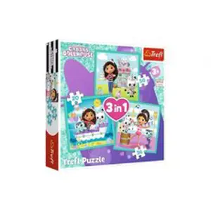 Trefl Puzzle 3v1 Gabbyiny aktivity/Gabby´s Dollhouse