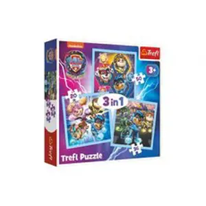 Trefl Puzzle 3v1 Mocná štěňata Tlapková patrola/Paw Patrol