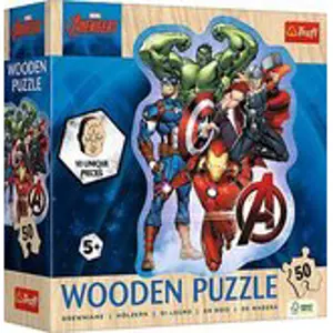 Trefl Puzzle 50 Dřevěné - Avengers