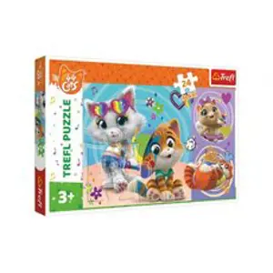 Trefl Puzzle maxi 24 dílků Šťastné kočky/44 cats