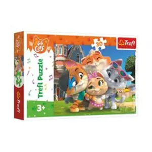 Trefl Puzzle Přátelství v zemi koček/44 cats 27x20cm 30 dílků