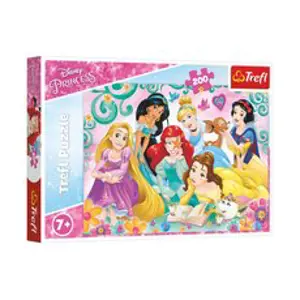 Trefl Puzzle Šťastný svět princezen/Disney Princess 200 dílků