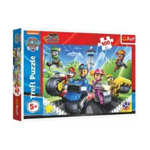 Trefl Puzzle Tlapková patrola na motorkách/Paw patrol 100 dílků