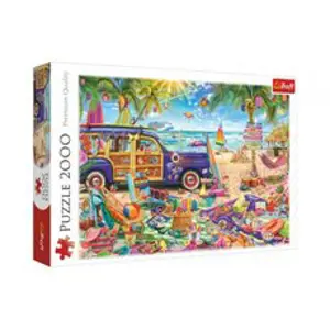 Produkt Trefl Puzzle Tropická dovolená 96,1x68,2cm 2000 dílků v krabici 40x27x6cm