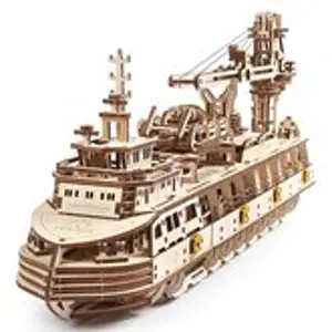 Produkt Ugears 3D mechanické puzzle výzkumné plavidlo Research Vessel 575 ks